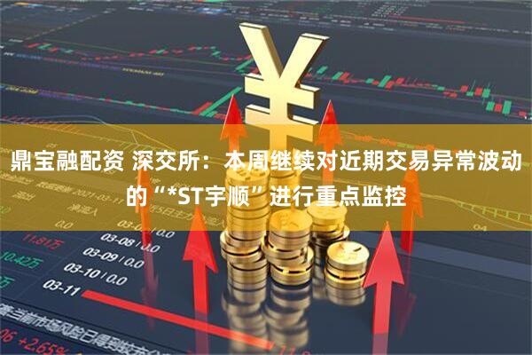 鼎宝融配资 深交所：本周继续对近期交易异常波动的“*ST宇顺”进行重点监控
